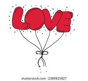 Ilustración de esquema de imagen vectorial de una palabra de amor.
Dibujo a mano de arte de mujer carta amor. 
Simple y lindo logo original.
Ilustración vectorial dibujada a mano para afiches, tarjetas, camisetas.
