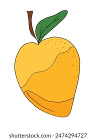 Esquema ilustración Imagen de Vector de un mango.
Obra de arte dibujada a mano de un mango.
Simple lindo logotipo original.
Ilustración vectorial dibujada a mano para carteles.