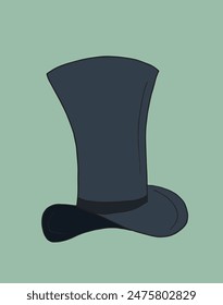 Umriss Illustration Vektorgrafik Bild eines Mannes Hut.
Handgezeichnetes Kunstwerk eines Hutes.
Einfaches, niedliches Original-Logo.
Handgezeichnete Vektorillustration für Poster.
