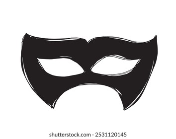 Outline illustration vector image of a mask.
Hand drawn artwork of a mask.
Simple cute original logo.
Hand drawn vector illustration for posters.