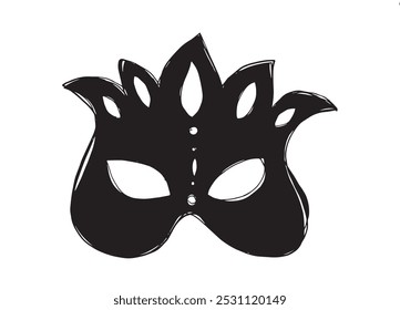 Outline illustration vector image of a mask.
Hand drawn artwork of a mask.
Simple cute original logo.
Hand drawn vector illustration for posters.