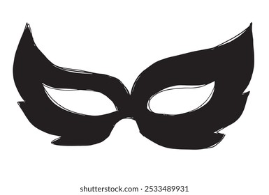 Outline illustration vector image of a mask.
Hand drawn artwork of a mask.
Simple cute original logo.
Hand drawn vector illustration for posters.