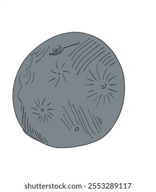 Outline illustration vector image of a moon.
Hand drawn artwork of a moon.
Simple cute original logo.
Hand drawn vector illustration for posters.