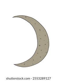 Outline illustration vector image of a moon.
Hand drawn artwork of a moon.
Simple cute original logo.
Hand drawn vector illustration for posters.