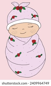 Outline illustration vector image of a new born baby.
Hand drawn artwork of a little baby.
Simple cute original logo.
Hand drawn vector illustration for posters