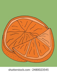Ilustración de contorno Imagen de Vector de una naranja.
Dibujo a mano de una naranja.
Simple lindo logotipo original.
Ilustración vectorial dibujada a mano para carteles.