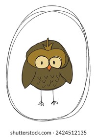 Outline illustration vector image of an owl.
Hand drawn artwork of an owl.
Simple cute original logo.
Hand drawn vector illustration for posters.