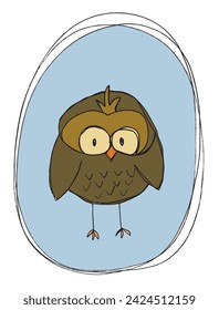 Ilustración de contorno imagen vectorial de un búho.
Obra de arte dibujada a mano de un búho.
Simple lindo logotipo original.
Dibujado a mano ilustración vectorial para carteles.