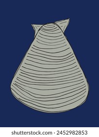 Outline illustration vector image of an oyster.
Hand drawn artwork of an oyster.
Simple cute original logo.
Hand drawn vector illustration for posters.