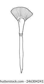 Outline illustration vector image of a paint brush.
Hand drawn artwork of a paint brush.
Simple cute original logo.
Hand drawn vector illustration for posters.
