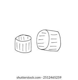 Outline illustration vector image of a pasta.
Hand drawn artwork of a pasta.
Simple cute original logo.
Hand drawn vector illustration for posters.