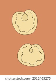 Esquema ilustración Vector Imagen de una pasta.
Dibujado a mano obra de arte de una pasta.
Logo original lindo simple.
Ilustración vectorial dibujada a mano para carteles.