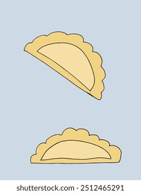 Outline illustration vector image of a pasta.
Hand drawn artwork of a pasta.
Simple cute original logo.
Hand drawn vector illustration for posters.