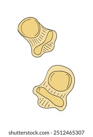 Outline illustration vector image of a pasta.
Hand drawn artwork of a pasta.
Simple cute original logo.
Hand drawn vector illustration for posters.
