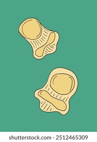 Outline illustration vector image of a pasta.
Hand drawn artwork of a pasta.
Simple cute original logo.
Hand drawn vector illustration for posters.