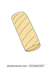 Outline illustration vector image of a pasta.
Hand drawn artwork of a pasta.
Simple cute original logo.
Hand drawn vector illustration for posters.