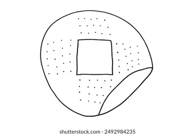 Outline illustration vector image of a patch.
Hand drawn artwork of a plaster.
Simple cute original logo.
Hand drawn vector illustration for posters.