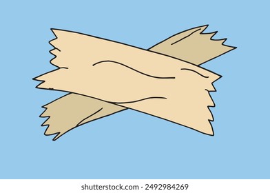 Outline illustration vector image of a patch.
Hand drawn artwork of a plaster.
Simple cute original logo.
Hand drawn vector illustration for posters.