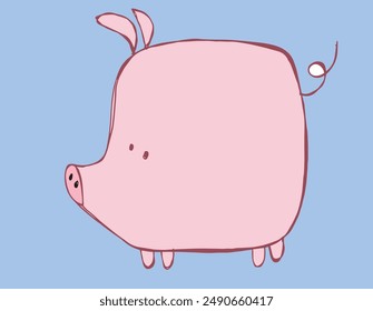 Outline illustration vector image of a piggy bank.
Hand drawn artwork of a piggy bank.
Simple cute original logo.
Hand drawn vector illustration for posters.