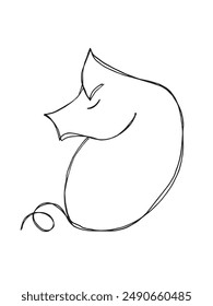 Outline illustration vector image of a piggy bank.
Hand drawn artwork of a piggy bank.
Simple cute original logo.
Hand drawn vector illustration for posters.