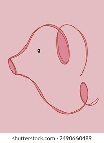 Outline illustration vector image of a piggy bank.
Hand drawn artwork of a piggy bank.
Simple cute original logo.
Hand drawn vector illustration for posters.