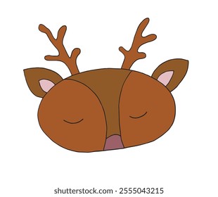 Outline illustration vector image of a reindeer.
Hand drawn artwork of a reindeer.
Simple cute original logo.
Hand drawn vector illustration for posters.