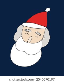 Outline illustration vector image of a Santa Claus.
Hand drawn artwork of a Santa Claus.
Simple cute original logo.
Hand drawn vector illustration for posters.