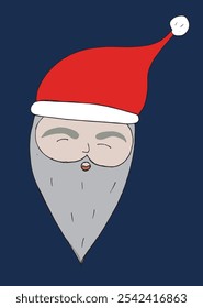 Outline illustration vector image of a Santa Claus.
Hand drawn artwork of a Santa Claus.
Simple cute original logo.
Hand drawn vector illustration for posters.