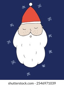 Esquema ilustración Vector Imagen de un Santa Claus.
Dibujado a mano obra de arte de un Santa Claus.
Logo original lindo simple.
Ilustración vectorial dibujada a mano para carteles.