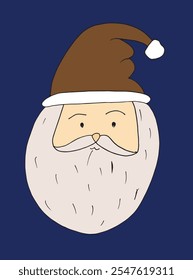 Esquema ilustración Vector Imagen de un Santa Claus.
Dibujado a mano obra de arte de un Santa Claus.
Logo original lindo simple.
Ilustración vectorial dibujada a mano para carteles.