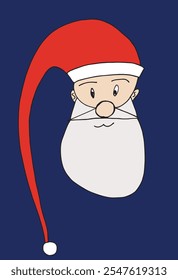 Esquema ilustración Vector Imagen de un Santa Claus.
Dibujado a mano obra de arte de un Santa Claus.
Logo original lindo simple.
Ilustración vectorial dibujada a mano para carteles.