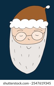 Esquema ilustración Vector Imagen de un Santa Claus.
Dibujado a mano obra de arte de un Santa Claus.
Logo original lindo simple.
Ilustración vectorial dibujada a mano para carteles.