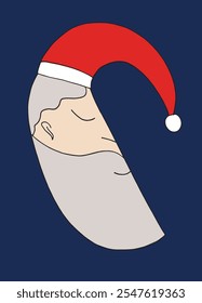 Esquema ilustración Vector Imagen de un Santa Claus.
Dibujado a mano obra de arte de un Santa Claus.
Logo original lindo simple.
Ilustración vectorial dibujada a mano para carteles.