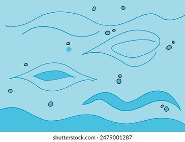 Outline illustration vector image of a sea.
Hand drawn artwork of a sea.
Simple cute original logo.
Hand drawn vector illustration for posters.