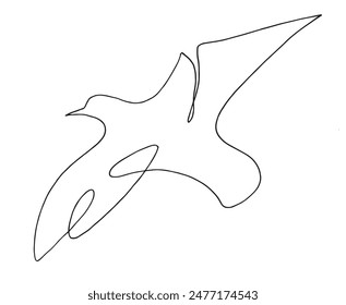 Outline illustration vector image of a seagull.
Hand drawn artwork of a seagull.
Simple cute original logo.
Hand drawn vector illustration for posters.