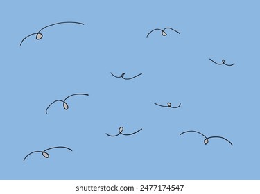 Outline illustration vector image of a seagull.
Hand drawn artwork of a seagull.
Simple cute original logo.
Hand drawn vector illustration for posters.