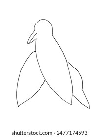 Outline illustration vector image of a seagull.
Hand drawn artwork of a seagull.
Simple cute original logo.
Hand drawn vector illustration for posters.