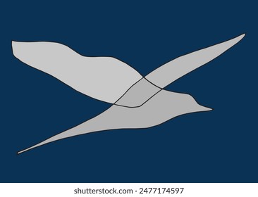 Ilustración de contorno Imagen de Vector de una gaviota.
Dibujado a mano de una gaviota.
Simple lindo logotipo original.
Ilustración vectorial dibujada a mano para carteles.