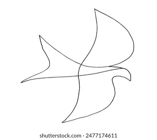 Outline illustration vector image of a seagull.
Hand drawn artwork of a seagull.
Simple cute original logo.
Hand drawn vector illustration for posters.