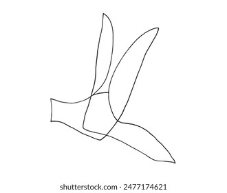 Outline illustration vector image of a seagull.
Hand drawn artwork of a seagull.
Simple cute original logo.
Hand drawn vector illustration for posters.