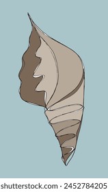 Outline illustration vector image of a seashell.
Hand drawn artwork of a seashells.
Simple cute original logo.
Hand drawn vector illustration for posters.