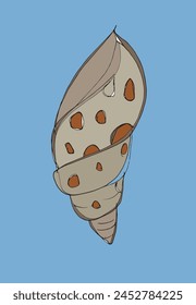 Outline illustration vector image of a seashell.
Hand drawn artwork of a seashells.
Simple cute original logo.
Hand drawn vector illustration for posters.