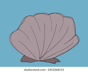 Outline illustration vector image of a seashell.
Hand drawn artwork of a seashells.
Simple cute original logo.
Hand drawn vector illustration for posters.