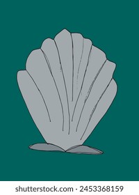 Outline illustration vector image of a seashell.
Hand drawn artwork of a seashells.
Simple cute original logo.
Hand drawn vector illustration for posters.