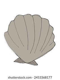 Outline illustration vector image of a seashell.
Hand drawn artwork of a seashells.
Simple cute original logo.
Hand drawn vector illustration for posters.