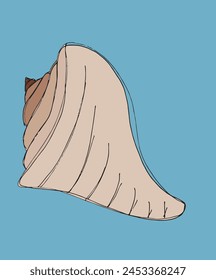 Outline illustration vector image of a seashell.
Hand drawn artwork of a seashells.
Simple cute original logo.
Hand drawn vector illustration for posters.
