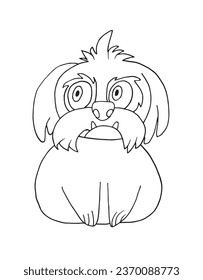 Outline illustration vector image
