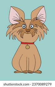 Outline illustration vector image of a shih tzu.
Hand drawn artwork of a shih tzu dog. 
Simple cute original logo.
Hand drawn vector illustration for posters, cards, t-shirts.