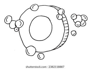 Outline illustration vector image of a soap.
Hand drawn artwork of a soap. 
Simple cute original logo.
Hand drawn vector illustration for posters, cards, t-shirts.