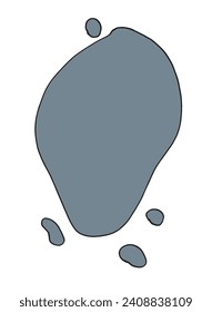 Outline illustration vector image of a splash.
Hand drawn artwork of a spot.
Simple cute original logo.
Hand drawn vector illustration for posters